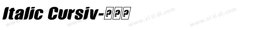 Italic Cursiv字体转换 Italic Cursiv字体转换